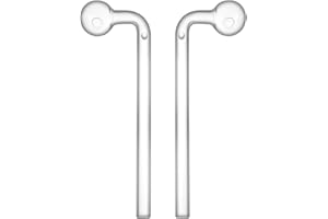 BMTICK Pipe in vetro curvo per olio, 15,5 cm, vetro borosilicato, confezione da 2