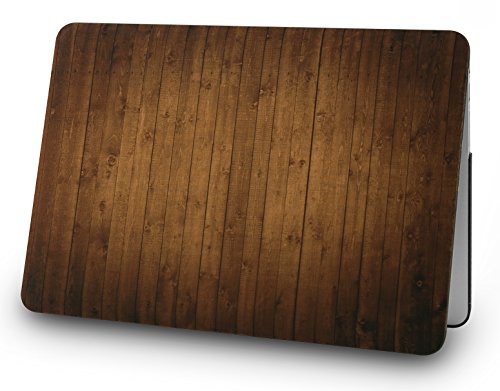 StarStruck MacBook Air 13 zoll Hülle Schutzhülle Case Cover A1369 / A1466 (Dunkelbraunes Holz) - 3