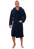 Bademantel für Damen und Herren mit Kapuze