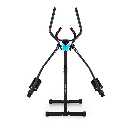 CAPITAL SPORTS Crosswalker Crosstrainer Heimtrainer (vertikale + horizontale Schwingbewegung, Trainingscomputer, Schaumstoffpolsterung, Getränkehalterung, klappbar) schwarz + silber - 3