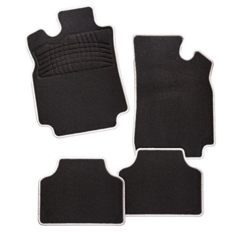 Preisvergleich Produktbild CarFashion Auto Fußmatte EDIT-BLACK'N-WHITE