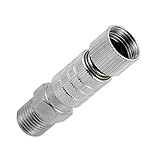 acoplamiento rapido hidraulico Especificaciones: Color: Plata Material: Acero inoxidable + cobre Diámetro: 1/8 "Tamaño: 4 x 1 cm/1.6 x 0.4 in (L * D) Peso: 15.2 g/g Tamaño del paquete: 11 * 7.1 * 1,5 cm/4.3 * 2.8 * 0.6 in Peso del paquete: 22.9 g/0.8oz