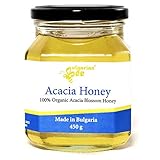 450 g Bio Miel de fleur d'Acacia, cru, non chauffé, sans sucre, non pasteurisée, sans additifs