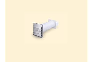 COMPAIR Naber Klima-E flow 125 Mauerkasten, weiß/Edelstahl