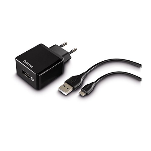 Hama Qualcomm Quick Charge 2.0 Ladegerät (Turbo-Ladefunktion, Micro-USB-Kabel geeignet für Smartphone, Handy, Tablet) schwarz - 2