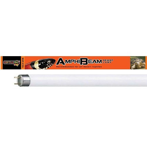 reptilepro desierto 10.0 UVB amphibeam Glo Tubo Fluorescente Lámpara UV bombilla de cristal Repti mascota luz de piel de serpiente