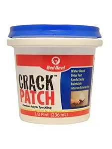 Red Devil 0802 Premium Acrylic Spackling, 1/2 Pint, Off White