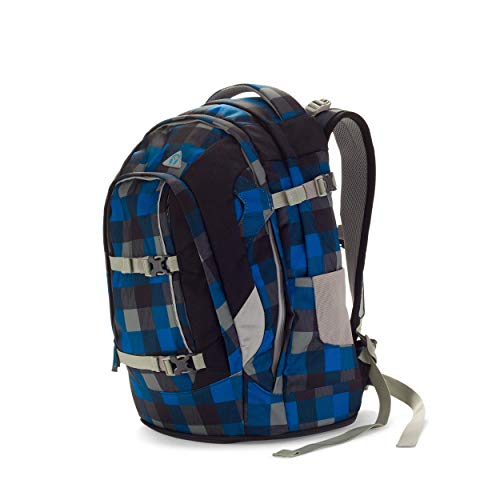 SATCH Airtwist Schulrucksack SAT-SIN-002-911, 45 cm, 30 L, Blue Grey Checks - 2