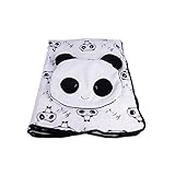 Delmkin Kinderdecke Süß Panda Plüsch Decke & Kissen Kombi-Sets - 3