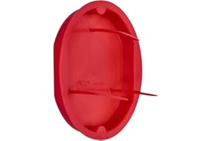 Voxura Signaldeckel rot Ø 60mm für Unterputz-Gerätedose Unterputzdose Schalterdose Verteilerdose rund UP 100 Stück