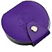 Oyedens 24slots Leather Nail Art Stamping Plate Case Bag Round Nail Stamp Template Holder Album Storage (Purple)