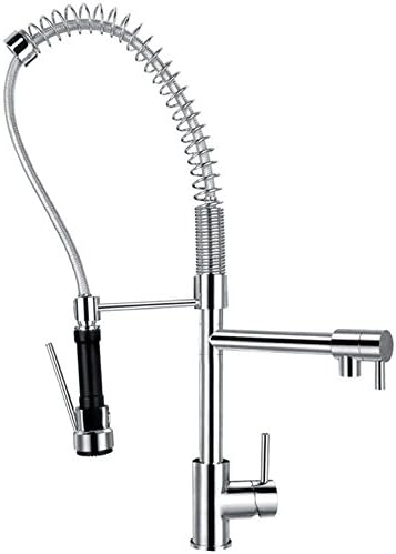 FHLYCF European style modern copper pull type hot and cold water dish basin kitchen faucet