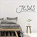 Produktbild WWYJN Jesus Name Above All Names Quote Wall Decal Sticker Vinyl Bible Verse Religious Pray Lettering Wall Decal Home Decor Art Mural Gray 100x36 cm