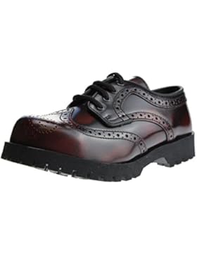 Boots & Braces Schuhe 4-Loch Budapester Burgundy Rot