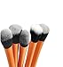 EVERMARKET 5 Pcs Pro Techniques Premium Synthetic Kabuki Makeup Brush Set Includes Foundation, Blush, Bronzer, Concealer, & Mineral Brushes (Gold)