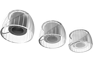 MOONDROP Końcówki sprężynowe i silikonowe końcówka, falowód akustyczny + podwójna struktura podparcia, 3 pary