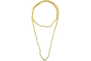 Mytoptrendz® Plain Bead Necklace Single Strand Long Rope Wrap Around Girls Women Fashion Accessories