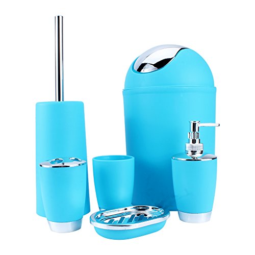 6 Pro Satz Europäischen Stil Badezimmer Produkten Set Minimalistische Haushaltsartikel (Blau) - 2