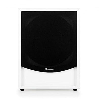 Auna Linie-300-SW-WH/BK Active subwoofer 250W Noir, Blanc - Subwoofers/caissons de Basses (250 W, Caisson de Basse Actif, 40 - 180 Hz, 8 Ohm, 25 cm, 25,4 cm (10"))