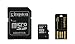 Produktbild Kingston Mobility Kit micro-SDHC/SDXC 4GB Klasse 4, Karte plus SD und USB-Adapter
