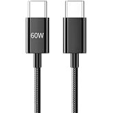 PDATeknoloji 60W &Ouml;rg&uuml;l&uuml; Hızlı Şarj ve Data Kablosu Siyah AZ-06AB (60w Type-C to Type-C Siyah)