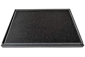 LITHOS MATERIE PIASTRA IN PIETRA LAVICA Ollare - Refrattaria dell’Etna per Forno Elettrico & Gas, Barbecue, Bistecchiera per Pizza e Carne – Misure a Scelta (40X30 CM2)