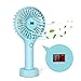Produktbild USB Mini Handventilator,Mopoin Ventilator Tragbarer Elektrischer Leise Ventilatoren Mini Lüfter Fan mit LCD Screen Display Electricity und Geschwindigkeitsstufen für Reisen und Zuhause (Blau)