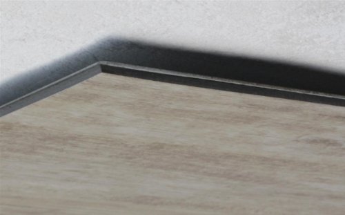 Magnet-Pinnwand in Holz-Optik: Eiche gebleicht, aus Vinyl mit Stahl-Rückseite, 100cm x 22,5cm - 5