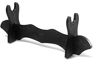 KLOVA Support d'épée Noir Support de Support d'épée Portable Affichage Unique présentoir en Plastique Horizontal Cadeau pour Les collectionneurs d'amis