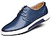 Produktbild CAGAYA Herren Freizeit Schuhe aus Leder Business Anzugschuhe Atmungsaktiv Lederschuhe Oxford Halbschuhe Party Hochzeit übergrößen 38-46 (41, Blau)