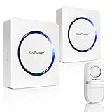 Einfache Installation: Eine türklingel für jede tü bringen sie den Sender einfach außen an ihrer Tür an und stecken sie den Empfänger ein wo immer sie wollen - Ohne Verkabelung! KEINE BATTERIE FÜR TASTER UND EMPFÄNGER ERFORDERLICH: Eliminiert den Aufwand Wegwerfbatterien auszutauschen oder ihre Geräte aufzuladen