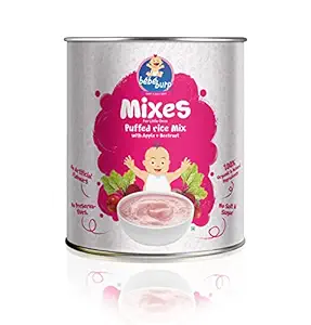 Bebe Burp Baby Food Mix Puffed Rice Porridge with Apple & Beetroot - 180 gm