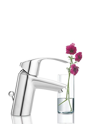 Grohe Eurosmart Waschtischarmatur, mit Zugstange, S-Size, Wasserhahn, Armatur, Waschtischarmatur, Waschbecken, Mischbatterie, Wasserkran (33265002) - 7