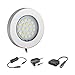 Produktbild ledscom.de LED Unterbauleuchte Maja mit Trafo, rund, flach, 6cm Ø, 290lm, warmweiß