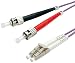Produktbild ROLINE ST/LC LWL Netzwerkkabel | Glasfaser Kabel | OM4 Duplex Patchkabel in violett | 0,5 m