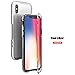 Produktbild QINPIN Für iPhone XS 5,8 Zoll Magnetic Adsorption Metallstoßglas Schutzhülle case Silber