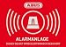 Produktbild ABUS Aufkleber Alarmanlage 74x53mm