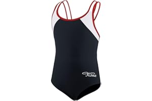 TIZAX Maillot de Bain Une pièce pour Fille avec Bretelles Multiples croisées dans Le Dos UPF 50+ à séchage Rapide