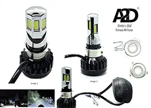 A2D 12V / 25W M6 Full Cobe H4 / HS1 Mi-6 Ultra Bright Bike LED Headlight Bulb KIT 6000K High-Low Beam-White for Suzuki Access 125