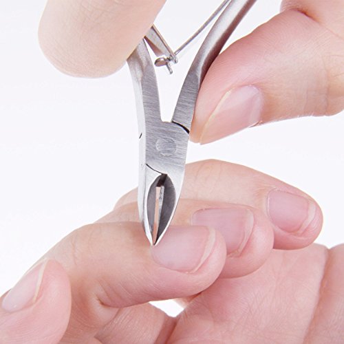 Aodoor Edelstahl Eingewachsene Nägel Eckenzange, super spitz ,Sicherheit Fußpflege, Für Fingernägel Fußnägel, Toe Pediküre Maniküre Werkzeuge, Nagelscherer Nagelhautmesser Nippers Ingrown Pediküre Maniküre Werkzeug - 7
