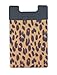 Price comparison product image CardNinja Ultra-slim Self Adhesive Credit Card Wallet for Smartphones, Gold Cheetah