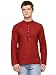 RG Designers Red Plain Short Kurta For Men RS.549.00