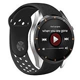 Lemumu Smart Watch MTK 6580 für Android 5.1 OS Bluetooth 4.0 Schrittzähler Herzfrequenzmesser mit Wlan GPS 3G Google spielen Smar twatch Telefon, Schwarz