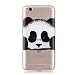 Produktbild HopMore Xiaomi Redmi 5A Hülle Silikon Transparent Durchsichtig Hüllen Clear Muster Design Bumper Ultra Slim Dünn TPU Motiv Handyhülle Kawaii One Piece Cover Case Redmi 5A - Panda