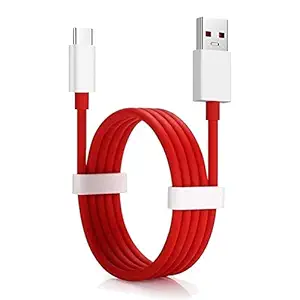 Type C Cable for Samsung Galaxy M40 USB Cable | Type C USB Data Cable | Quick Fast Charging Cable | Charger Cable | High Speed Data Transfer Dash C Cable (2.4 Amp, 1m, RED)