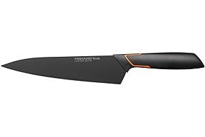Fiskars Coltello da cuoco, Design moderno, Lunghezza totale: 31 cm, Acciaio di qualità/Plastica, Edge, 1003094