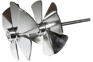 BIENENWAGNER Mélangeur à miel avec ailes de mélange opposées fixes en acier inoxydable - Mélangeur de miel - Apiculture - Hélice - Miel crémeux