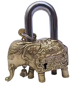 Brass Blessing Key Padlock With Keys (Brass Finish)