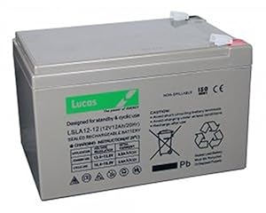 Mobility Lucas 12V 12amp AGM Battery Spade End Terminal