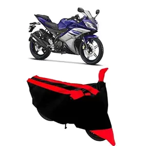 DRIZE Quality Water Resistant Two Wheeler Bike Body Cover for Yamaha YZF-R15 V2 (Red)